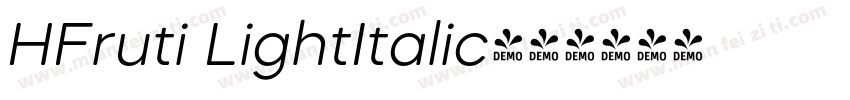 HFruti LightItalic字体转换